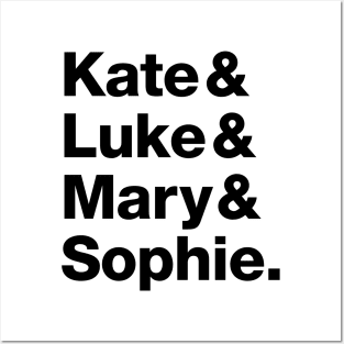 Bat Character Names - Kate Kane, Luke Fox, Mary Hamilton & Sophie Moore Posters and Art